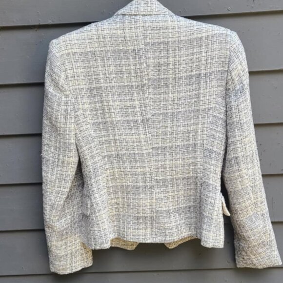 Zara Gray Tweed Blazer - Picture 4 of 9